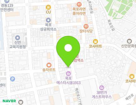 전라남도 목포시 해안로177번길 15-1 (유동) 지도