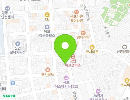 전라남도 목포시 해안로177번길 17 (유동) 지도