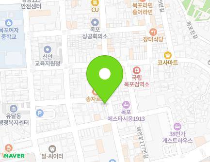 전라남도 목포시 해안로173번길 15 (유동) 지도