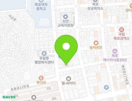 전라남도 목포시 유동로16번길 3-1 (유동) 지도