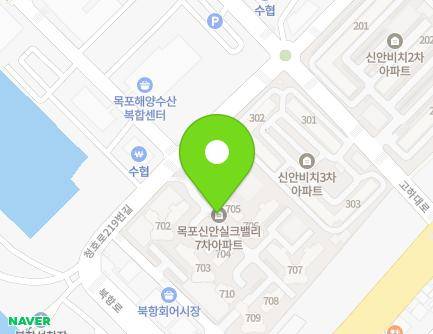 전라남도 목포시 청호로219번길 51 (죽교동, 신안실크밸리7차아파트) 지도