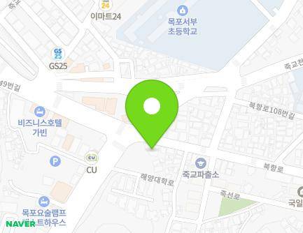 전라남도 목포시 북항로 125 (죽교동, 유달오피스텔) 지도