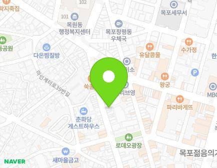 전라남도 목포시 영산로59번길 38 (죽동) 지도