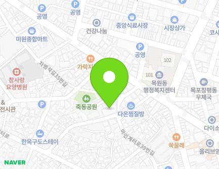 전라남도 목포시 수문로35번길 5 (죽동, 초원빌라) 지도