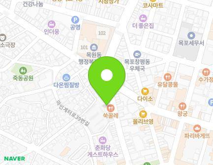 전라남도 목포시 영산로59번길 43-2 (죽동) 지도