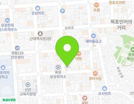 전라남도 목포시 해안로173번길 30 (중동1가) 지도