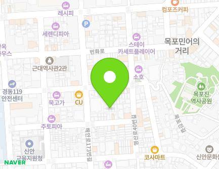 전라남도 목포시 유동로36번길 19-3 (중동1가) 지도