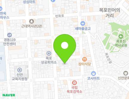 전라남도 목포시 유동로36번길 20-2 (중동1가) 지도