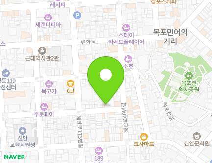 전라남도 목포시 유동로36번길 21-1 (중동1가) 지도