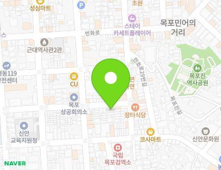 전라남도 목포시 유동로36번길 22 (중동1가) 지도