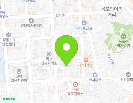 전라남도 목포시 유동로36번길 20-3 (중동1가) 지도