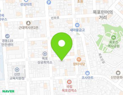 전라남도 목포시 유동로36번길 20-1 (중동1가) 지도