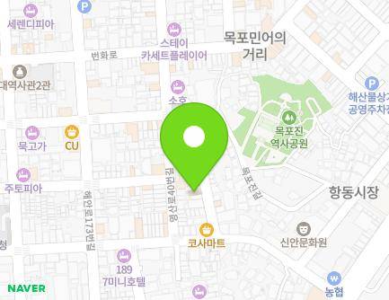 전라남도 목포시 만호로29번길 5-1 (중동1가) 지도