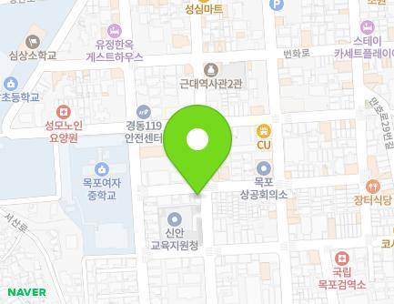 전라남도 목포시 해안로165번길 29 (중동2가) 지도