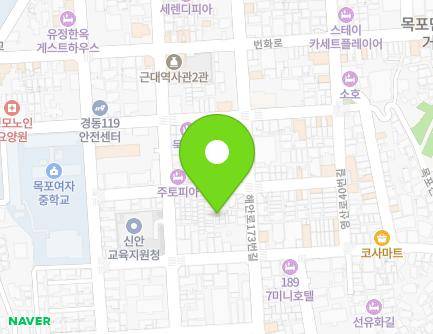 전라남도 목포시 유동로36번길 12-23 (중동2가) 지도