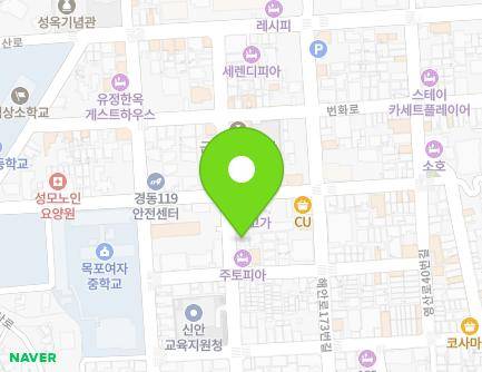 전라남도 목포시 해안로165번길 34 (중동2가) 지도