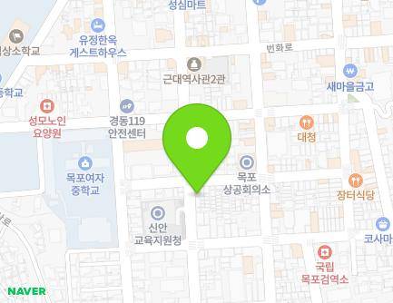 전라남도 목포시 해안로165번길 30 (중동2가) 지도