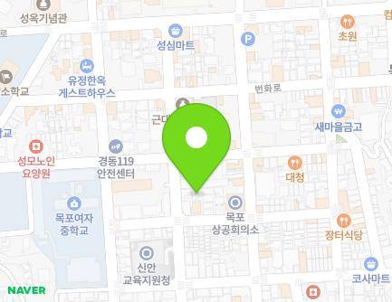 전라남도 목포시 유동로36번길 9-1 (중동2가) 지도
