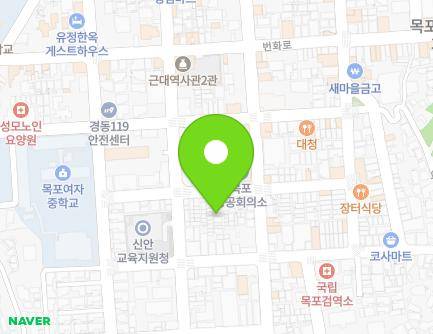 전라남도 목포시 유동로36번길 12-13 (중동2가) 지도