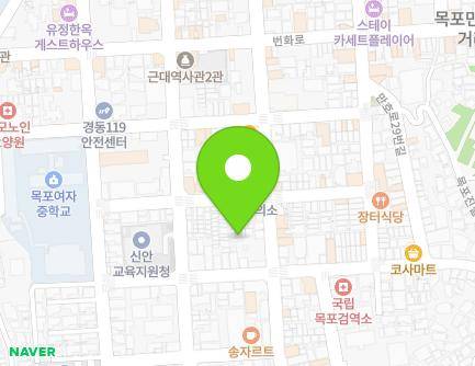 전라남도 목포시 해안로173번길 25-8 (중동2가) 지도