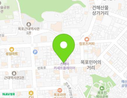 전라남도 목포시 영산로40번길 7 (중앙동1가) 지도