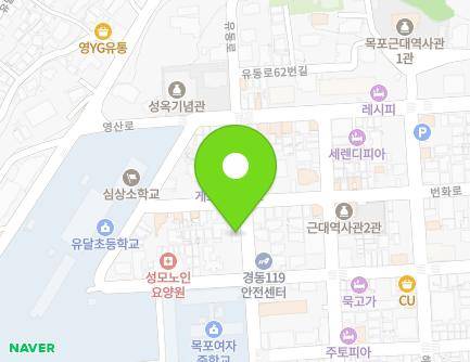 전라남도 목포시 유동로 45 (중앙동3가) 지도