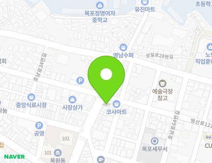 전라남도 목포시 삼일로 16-2 (창평동) 지도