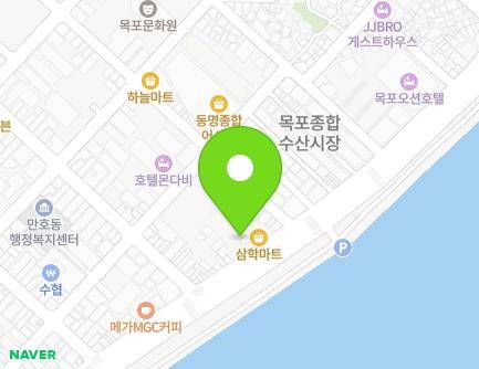 전라남도 목포시 해안로 255-3 (축복동1가) 지도