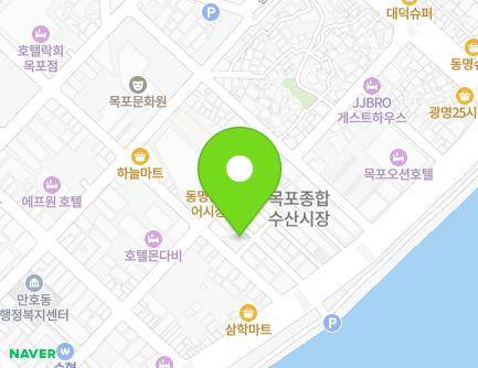 전라남도 목포시 해안로259번길 6-1 (축복동1가) 지도