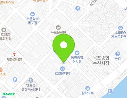 전라남도 목포시 해안로259번길 13 (축복동2가, 시티장모텔) 지도