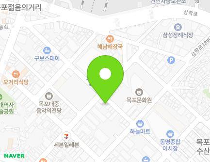 전라남도 목포시 해안로259번길 25-1 (축복동3가) 지도