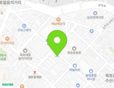전라남도 목포시 해안로259번길 25 (축복동3가) 지도