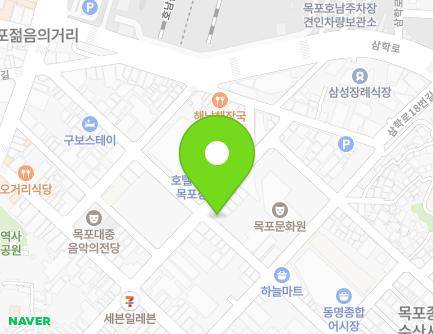 전라남도 목포시 해안로259번길 28 (축복동3가) 지도