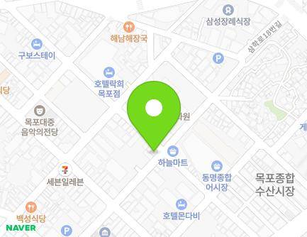 전라남도 목포시 해안로259번길 19 (축복동3가) 지도
