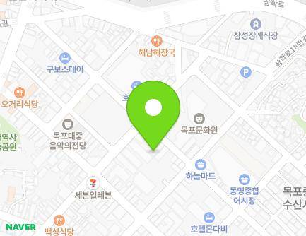 전라남도 목포시 해안로259번길 23-1 (축복동3가) 지도