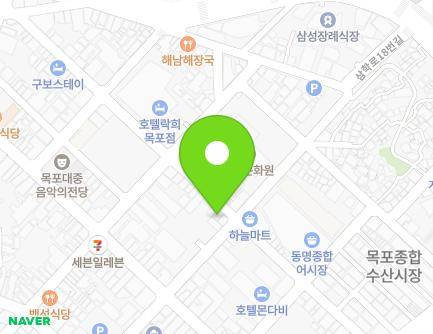 전라남도 목포시 해안로259번길 19-1 (축복동3가) 지도