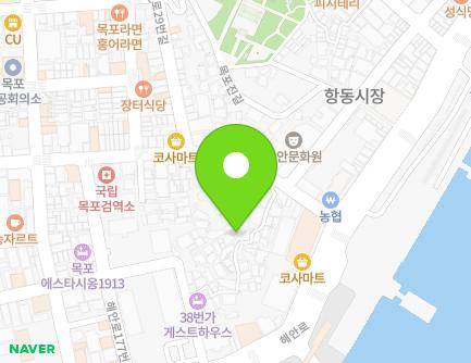 전라남도 목포시 만호로38번길 8 (항동) 지도