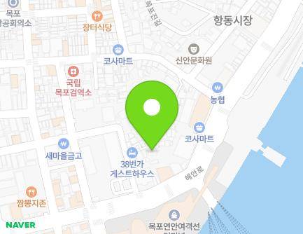 전라남도 목포시 만호로38번길 15-2 (항동) 지도