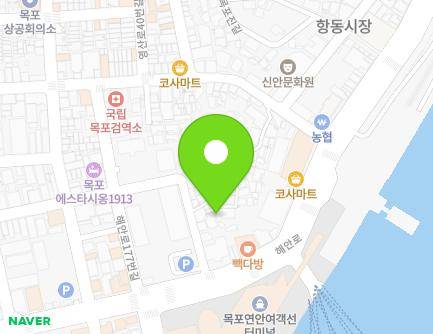 전라남도 목포시 만호로38번길 15 (항동) 지도