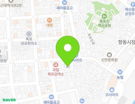 전라남도 목포시 만호로 24-12 (항동) 지도