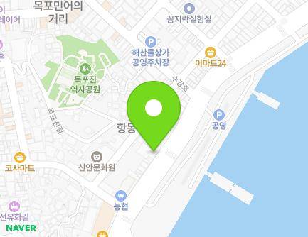 전라남도 목포시 해안로 213-1 (항동) 지도