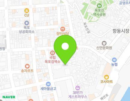전라남도 목포시 해안로177번길 14 (항동, 목포,신안선거관리위원회) 지도