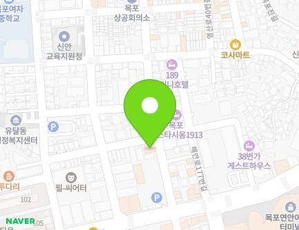 전라남도 목포시 유동로16번길 16 (해안동1가) 지도