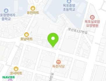 전라남도 목포시 호남로 61 (호남동) 지도