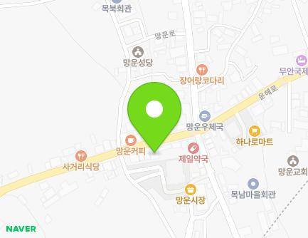 전라남도 무안군 망운면 운해로 1402 (보금당) 지도