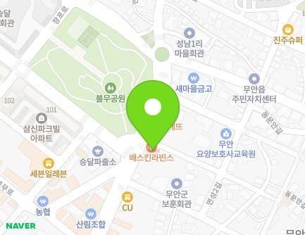 전라남도 무안군 무안읍 면성1길 107 (이루다빌딩) 지도