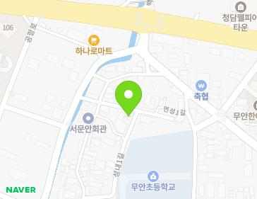 전라남도 무안군 무안읍 성내1길 32-11 지도