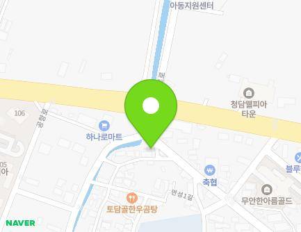 전라남도 무안군 무안읍 면성1길 47 (현대공인중개사) 지도
