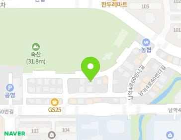 전라남도 무안군 삼향읍 남악4로60번가길 38 (그린빌) 지도