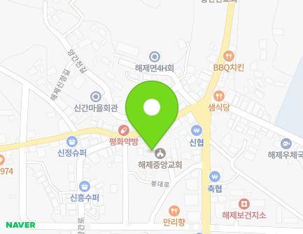 전라남도 무안군 해제면 봉대로 37-6 (해제중앙교회) 지도